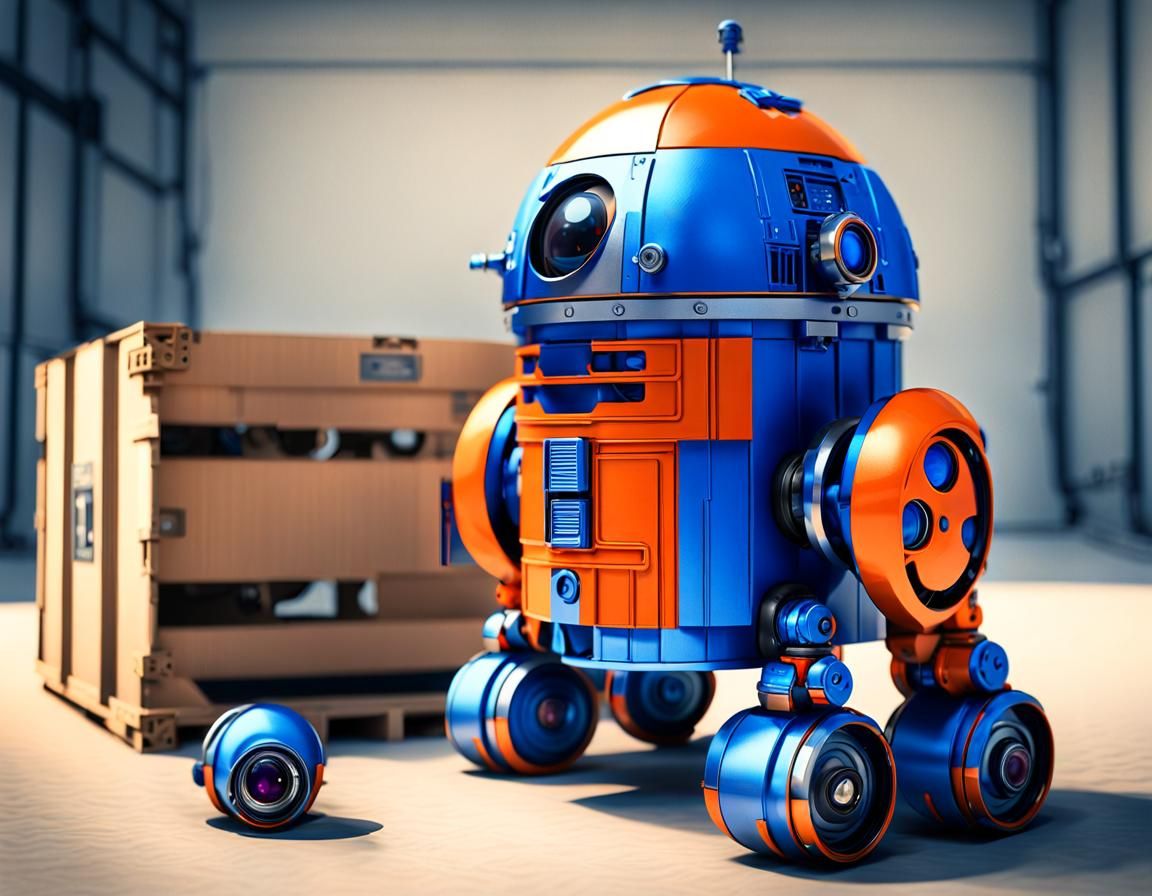 Adorable Baby Droid in Mech Nursery