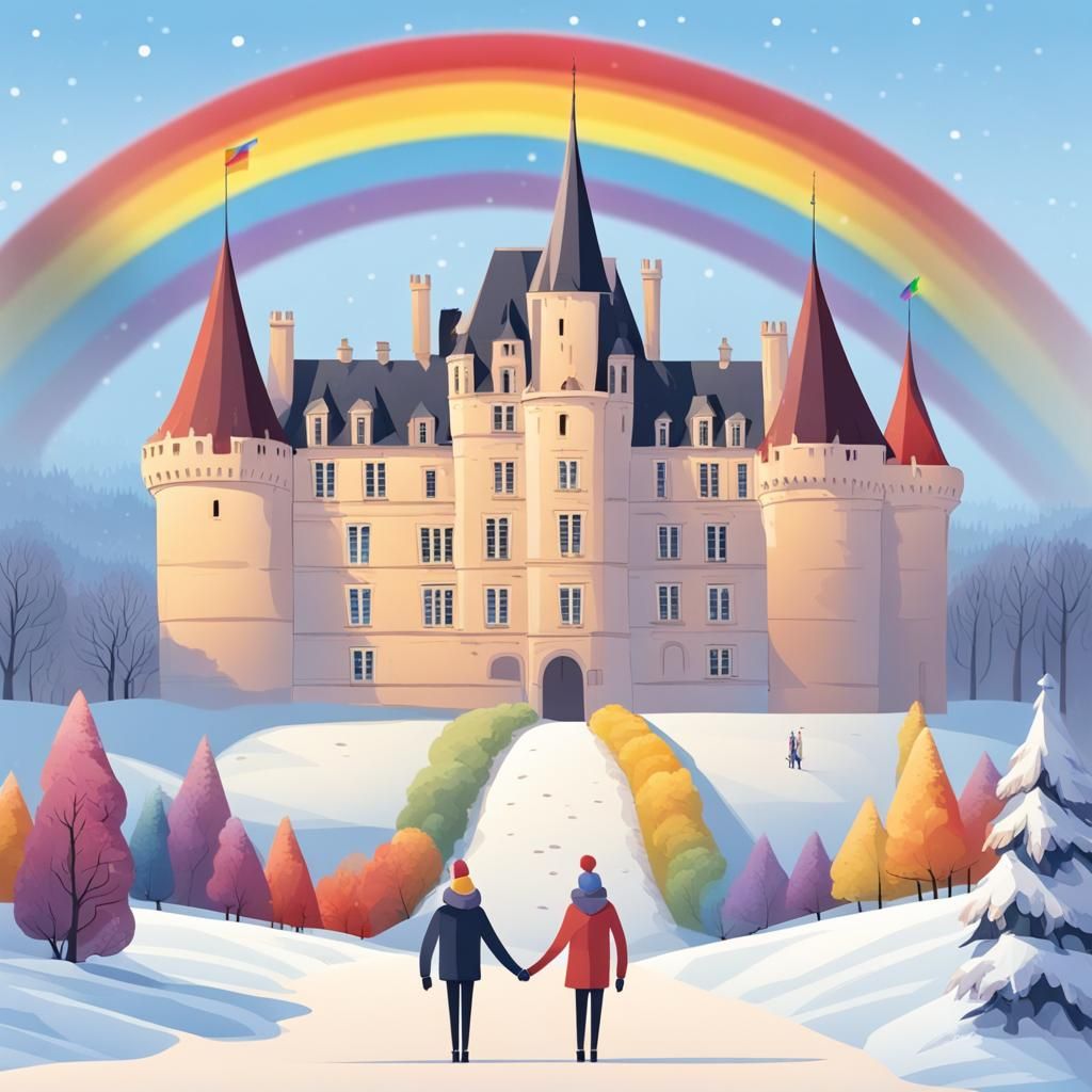 French Castle Celebrates Gay Pride in Winter