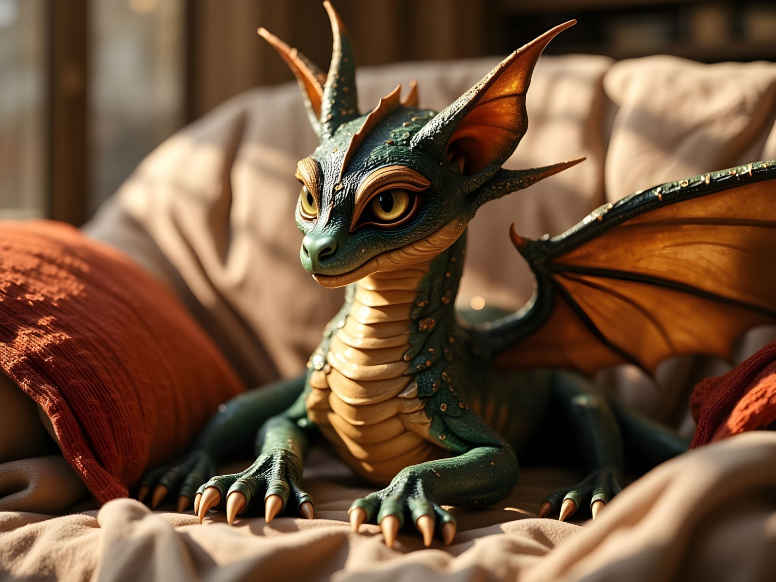 Fantasy Pet in Human Environment: Hyperrealistic Affection