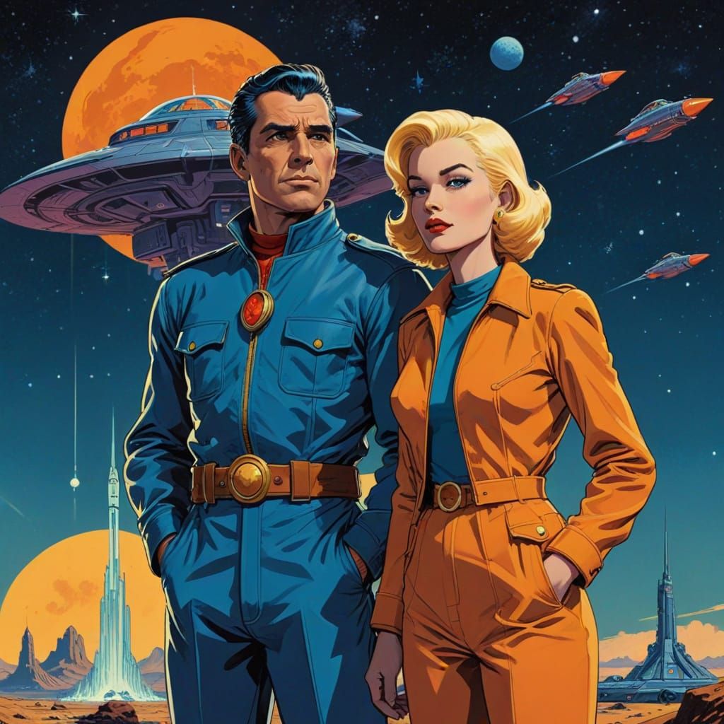 Galactic Holidays on a Futuristic Space Station