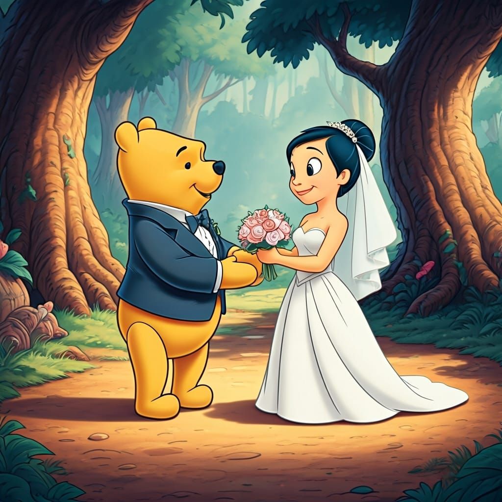 Winnie the Pooh Wedding in Disney Style