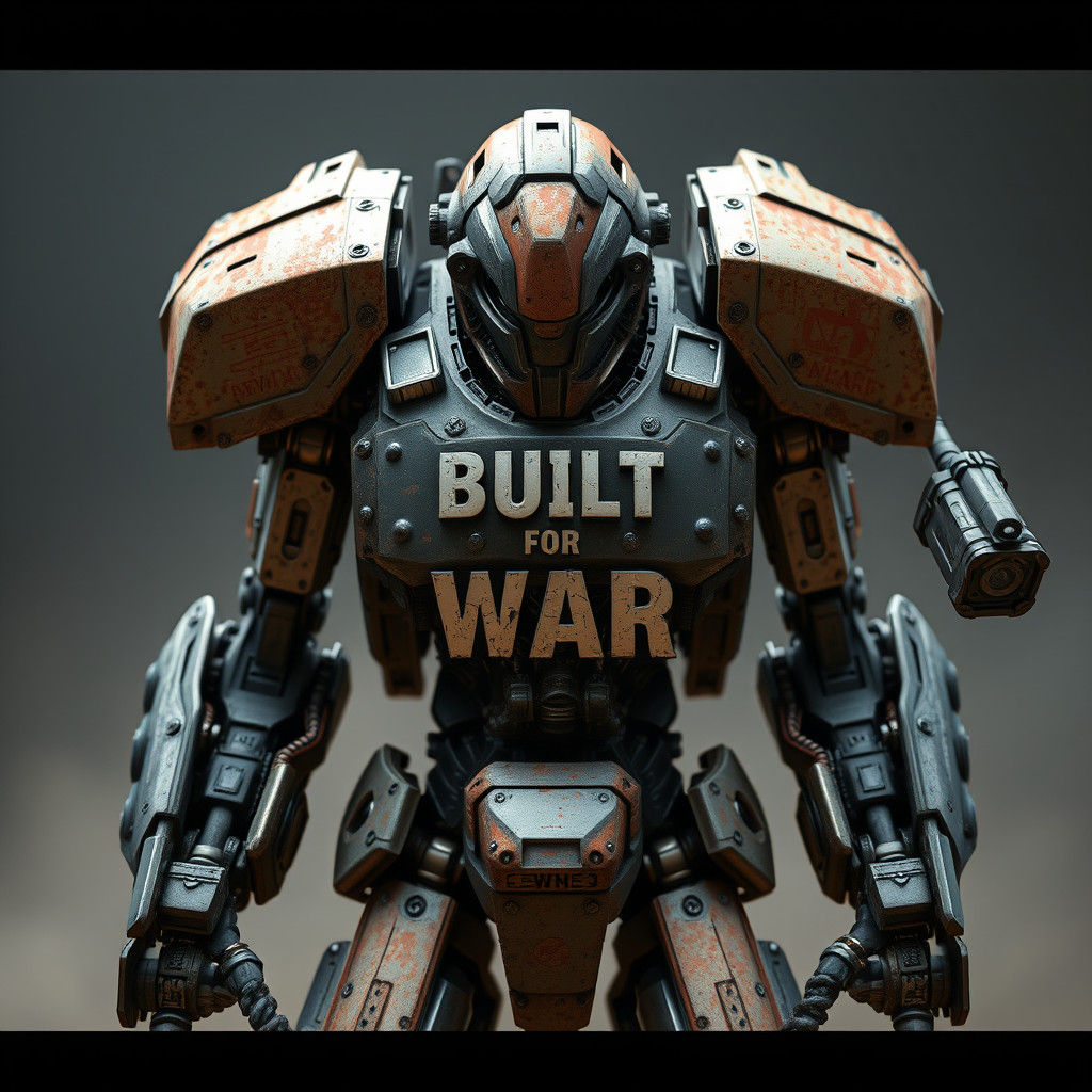Cybernetic Warrior Built for War: Hyperrealistic Sci-Fi Art