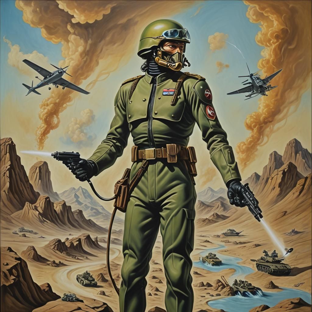 Surreal Cobra Commander in Dali Style