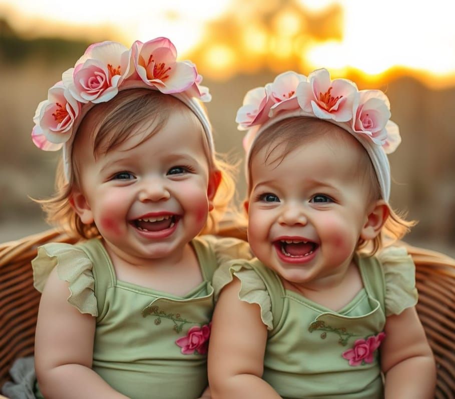 Whimsical Toddlers Bloom as Flower Friends