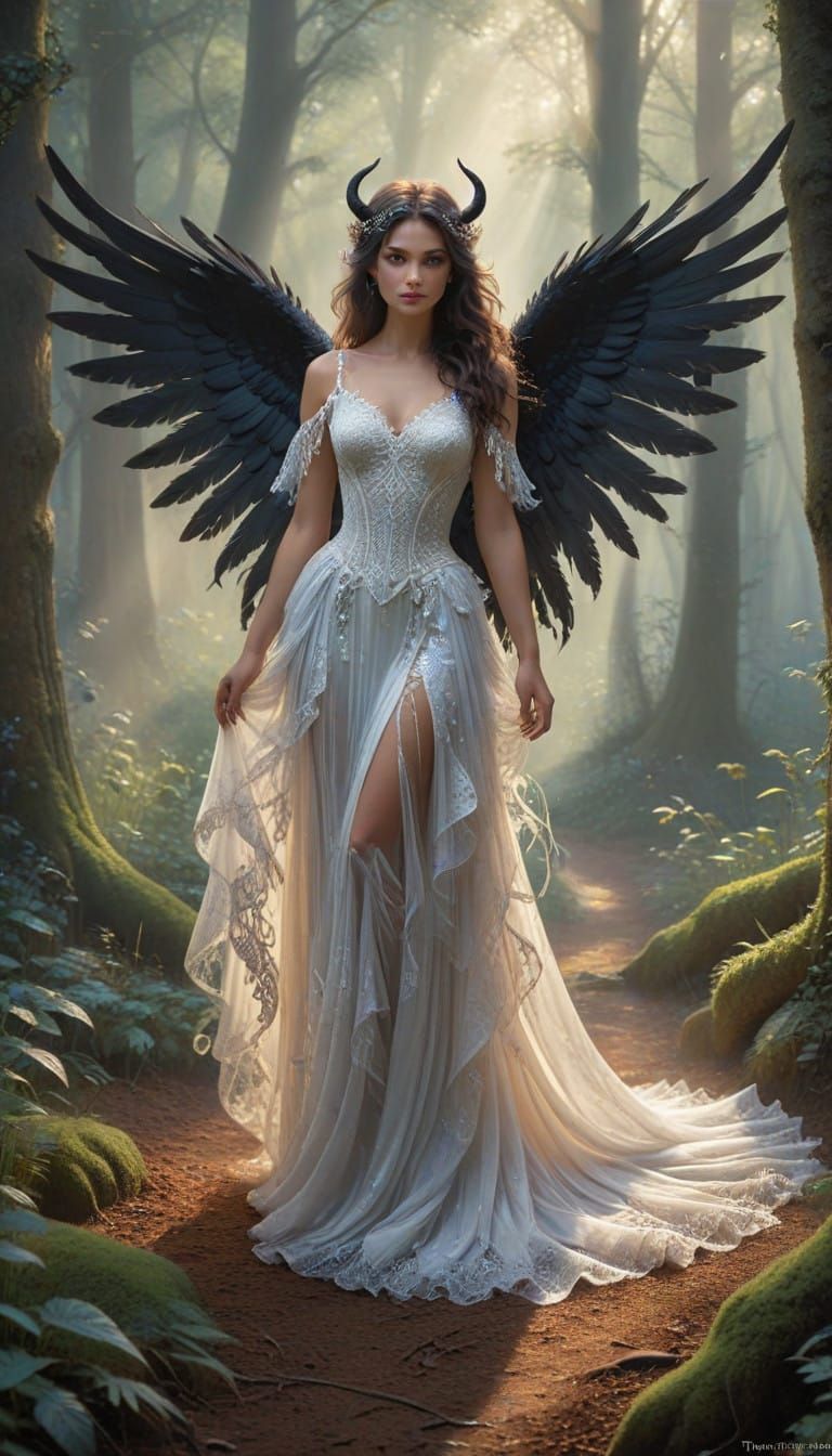 Enchanted Fairy in Whimsical Woodscape