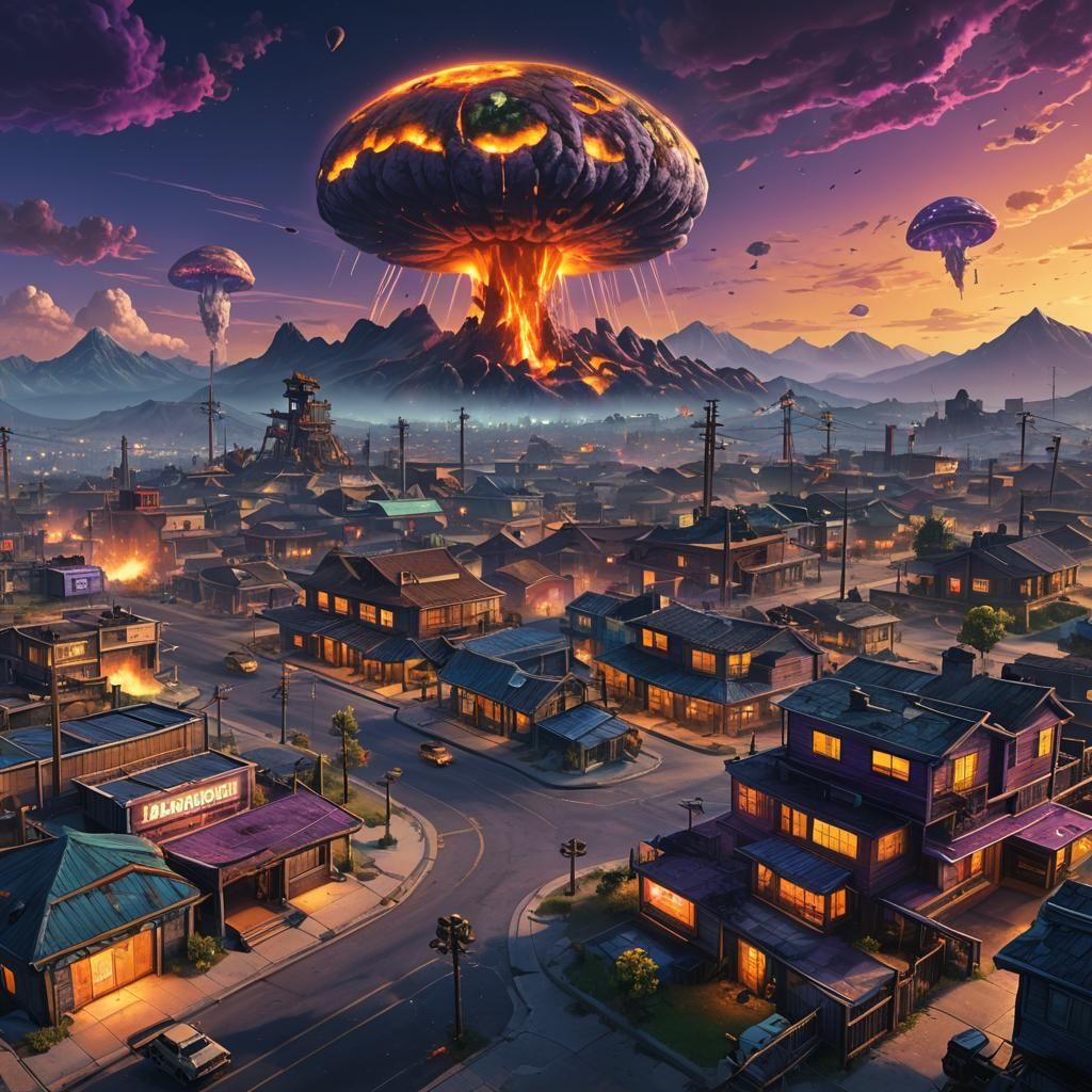 Nuketown and Los Santos Mashup: Concept Art