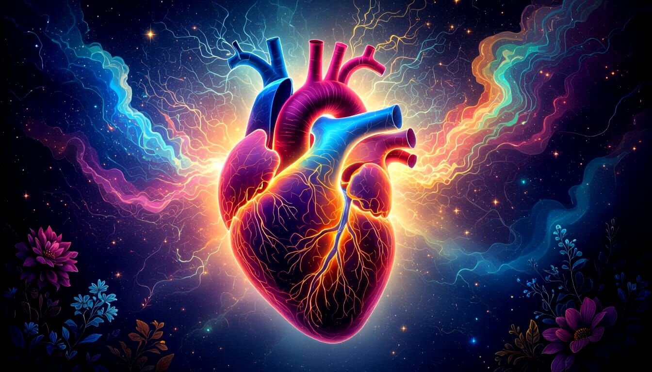 Cosmic Heart on the Brink of New Beginnings