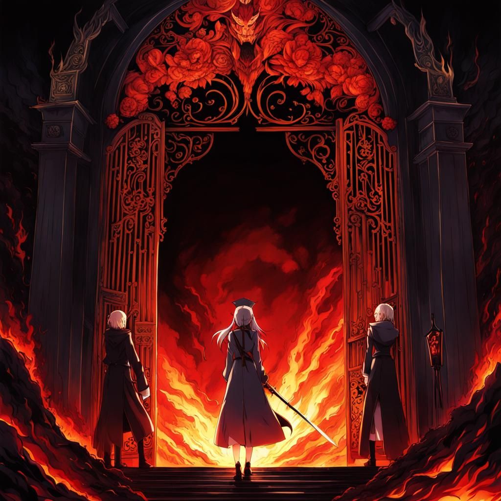 Anime-Style Entrance to Hell