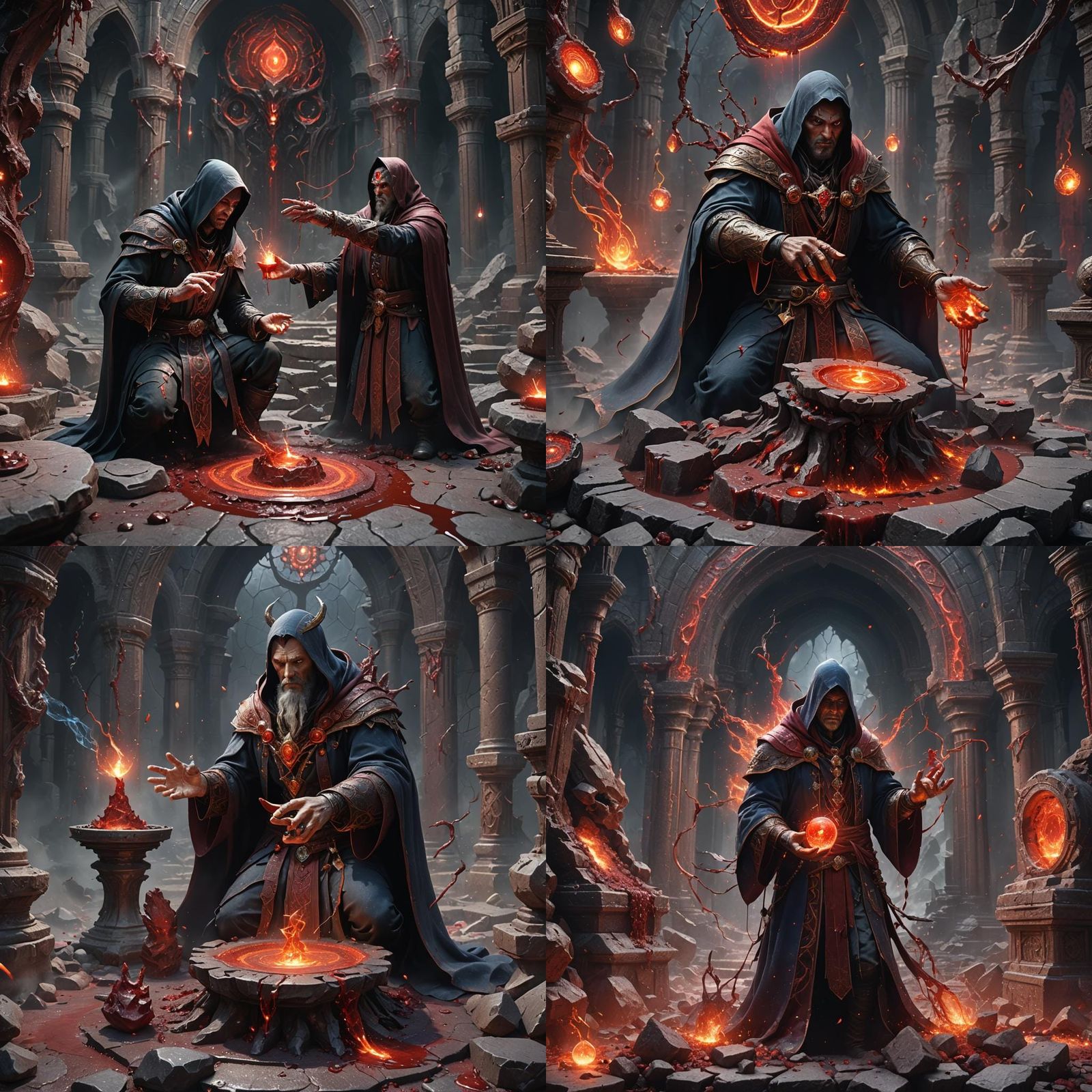 Sorcerer Creates Soulstone with Blood Magic