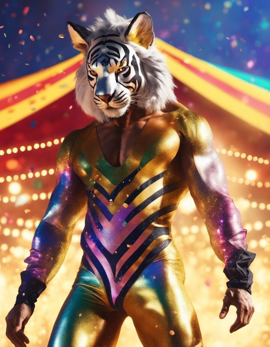 Silver Fox Strongman in Carnival Spectacle