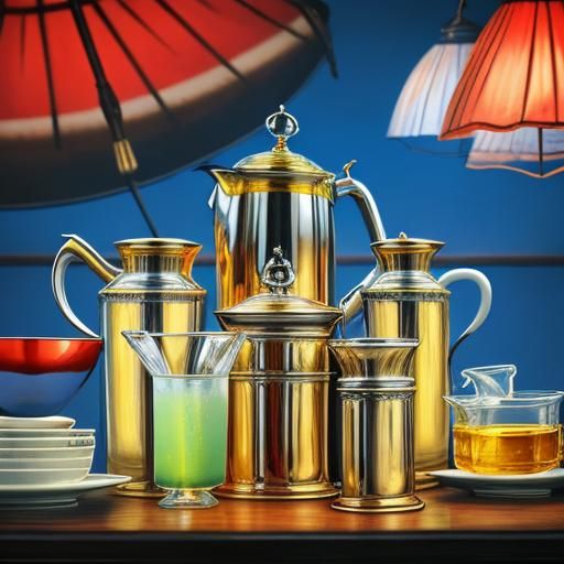 Detailed 3D Render of Simple Household Furnishings