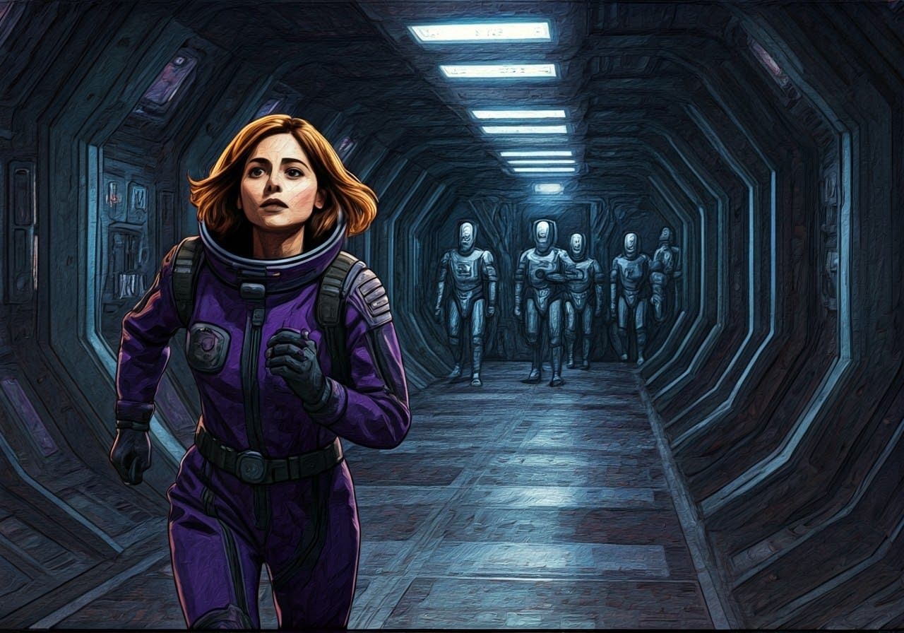 Clara Oswald Fights for Survival in a Desolate Spaceship