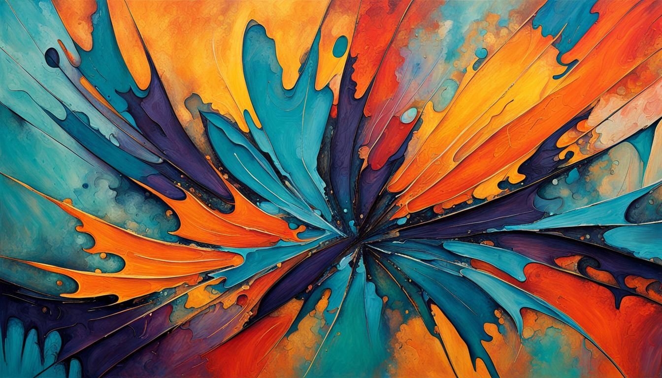 Colour Painting (SL)
abstract art complementary colors fine ...