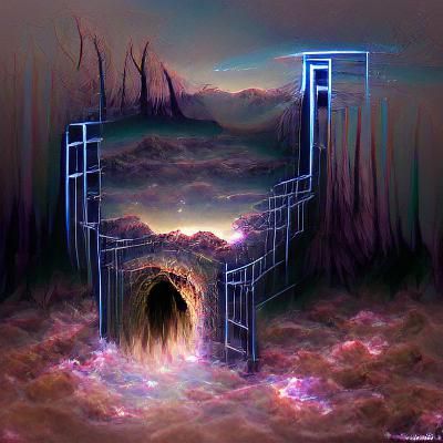 Ethereal Portal to a Dark Abyss