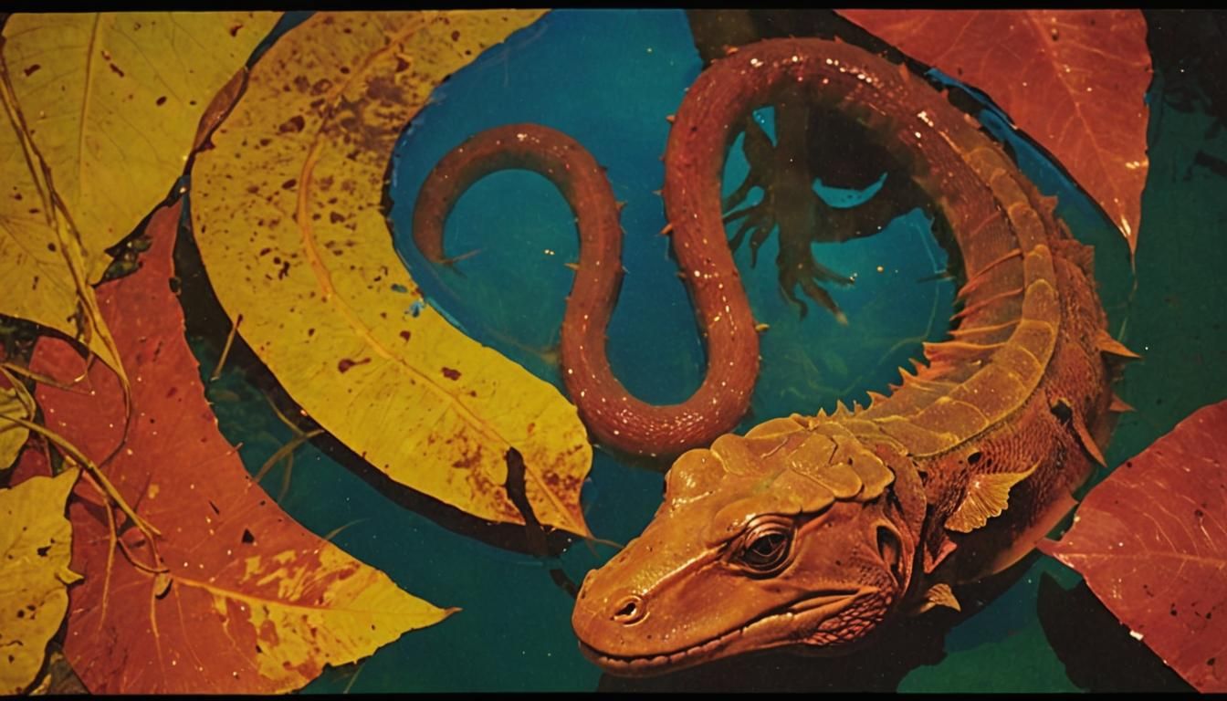 Dramatic Creature Emerges in Vibrant Photo