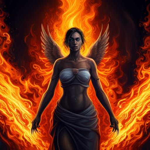Flame Wraith Angel