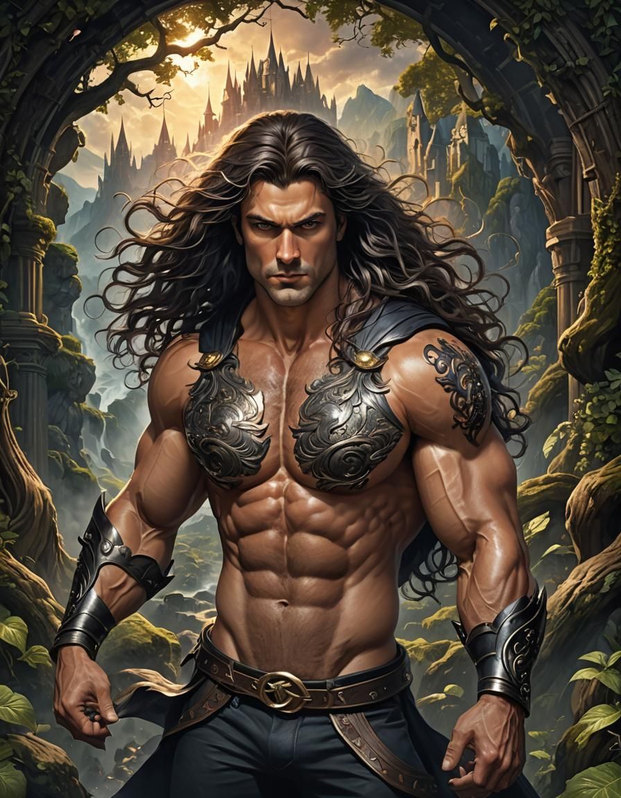 Vampire Portrait: Maximalist Digital Matte Painting