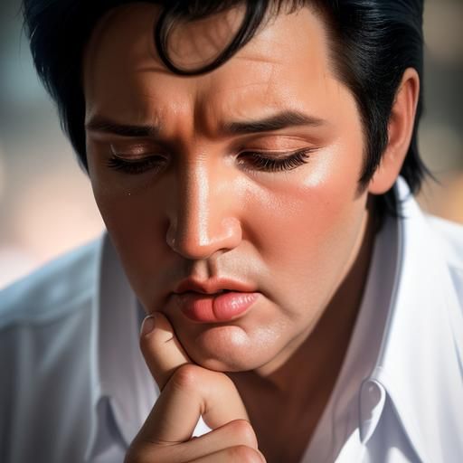 Elvis Presley Crying Over Spilled Milk Photo