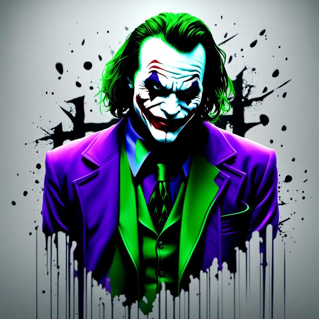 Splash Art Portrait of the Joker