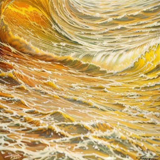 Vibrant Maximalist Oil Painting in 3D