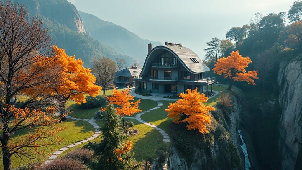 futuristic Japanese house