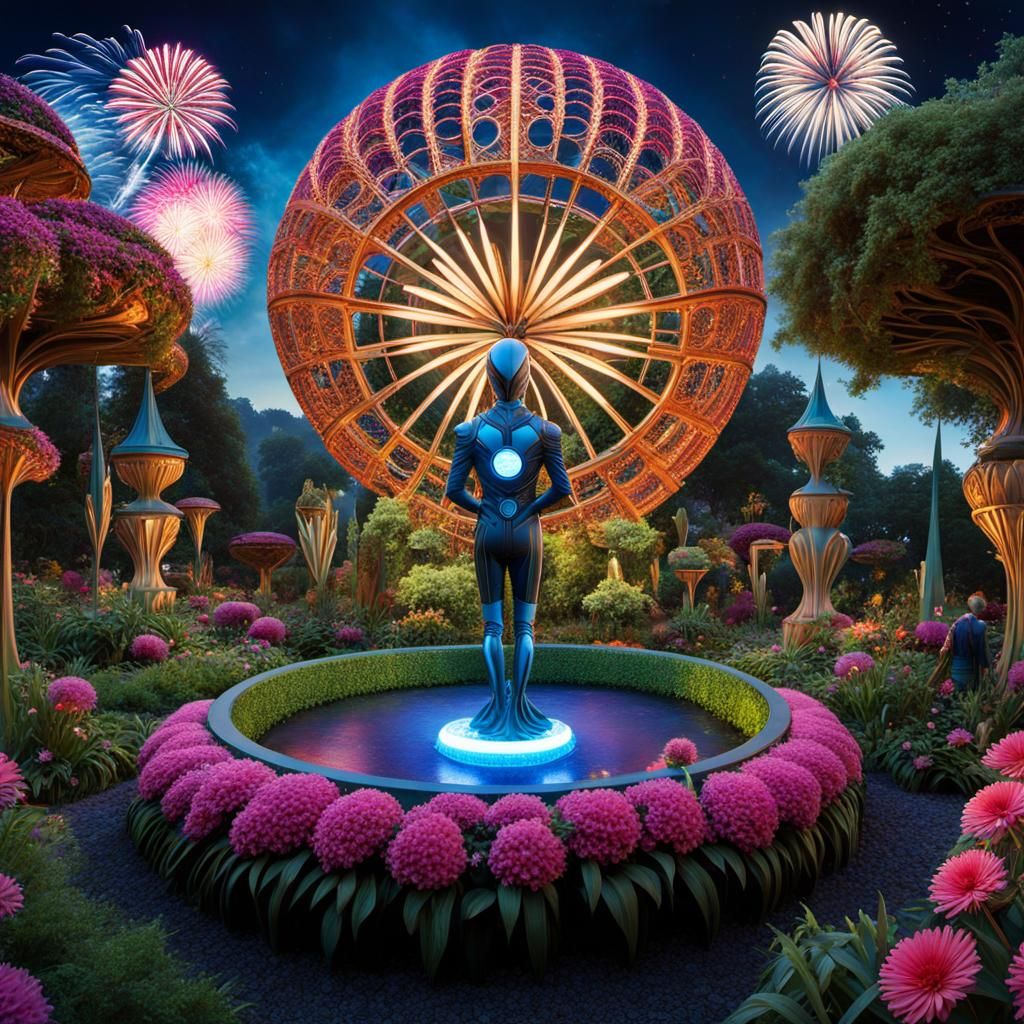 Art Nouveau Alien Garden