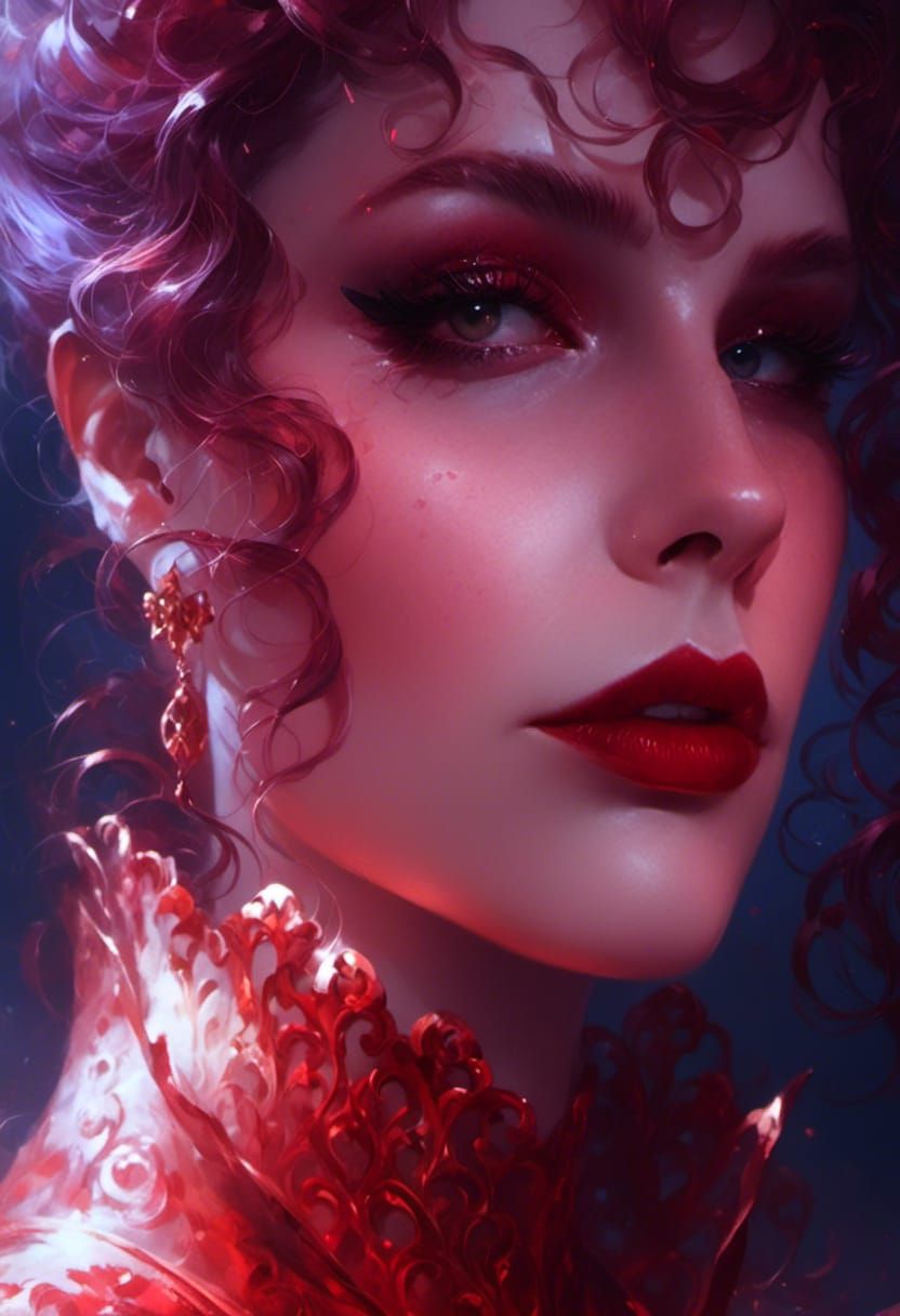 Victorian Vampire Portrait with Dramatic Lighting