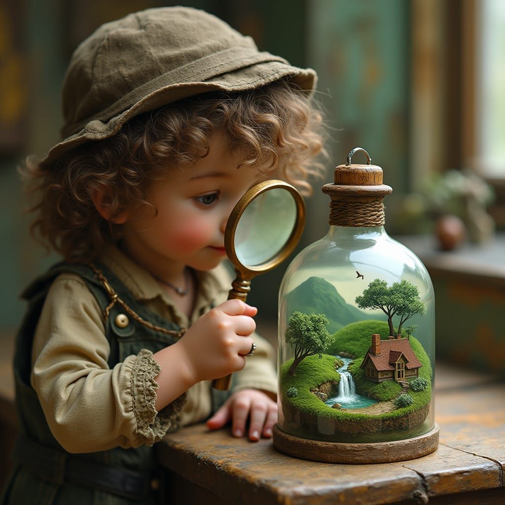 Miniature World Discovery: Victorian Steampunk Art