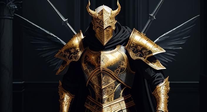 God King Knight in Lightning Storm