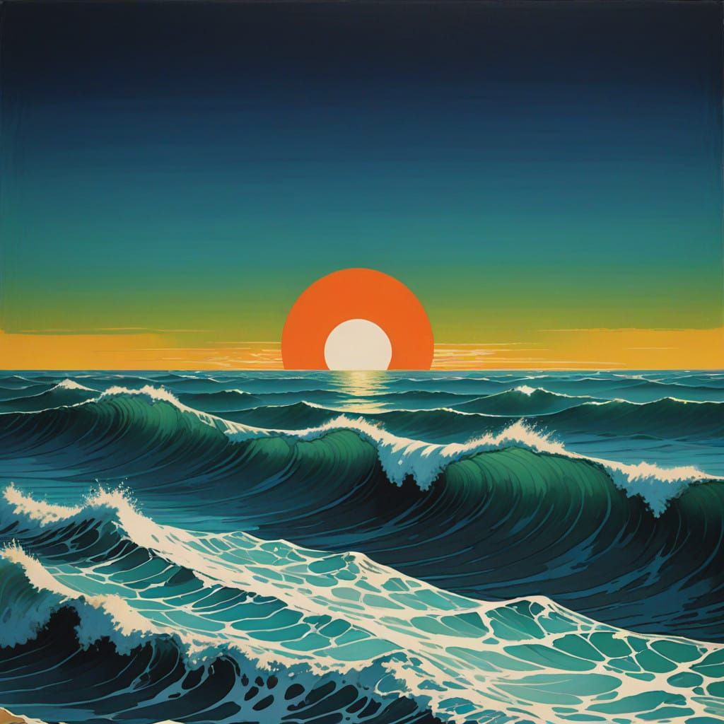 Cosmic Abyss in Vibrant Triadic Hues