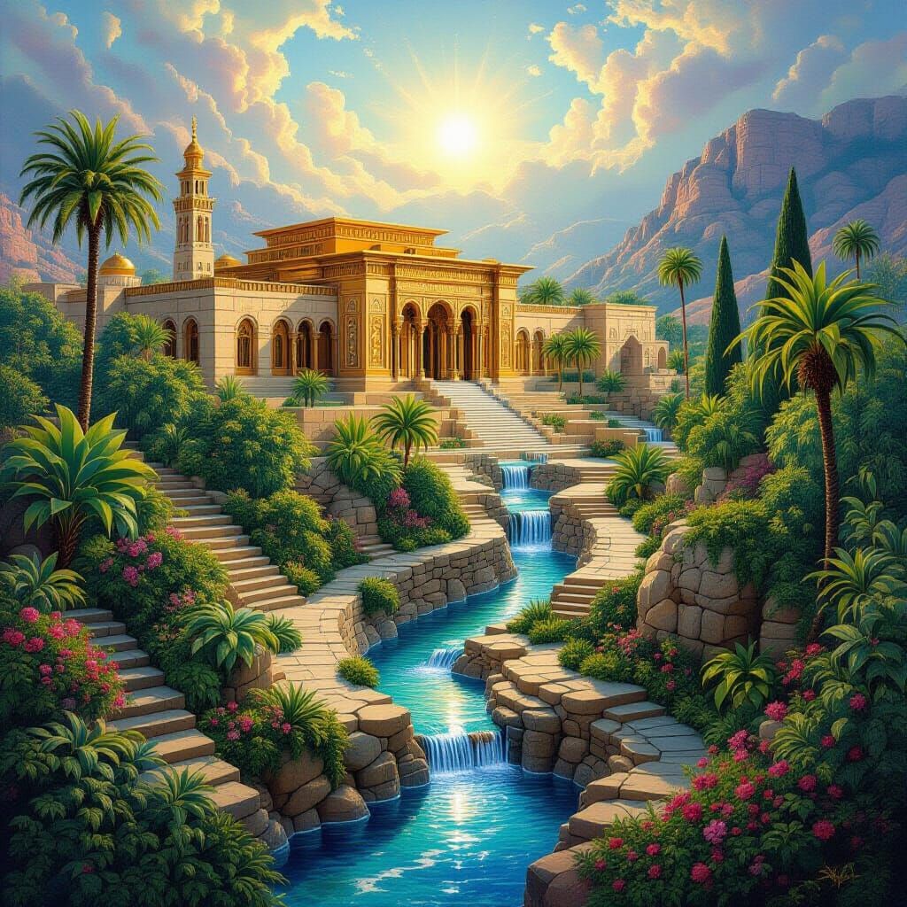 Solomon's Temple Restored: Surreal Gardens in Astral Art