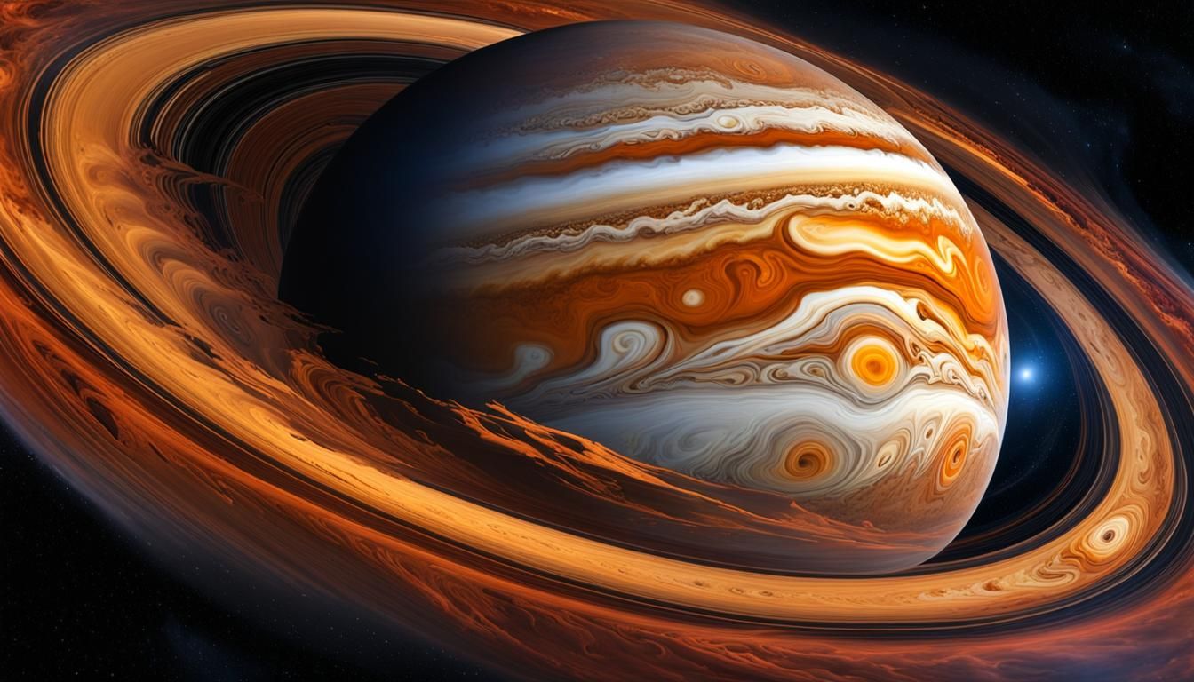 A Swirling, Colorful Interpretation of Jupiter