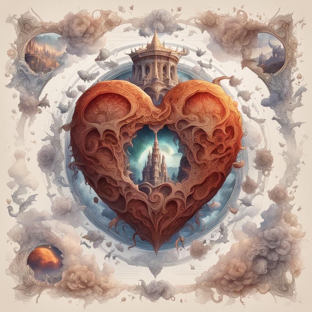Heart of the Matter: Detailed Watercolour Fantasy