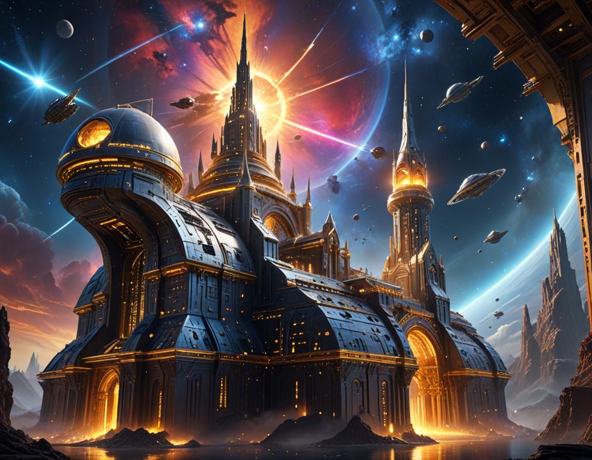 Galactic Empire Rises From Foundation in Sci-Fi Art