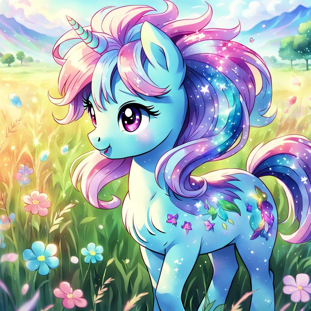 My Little Pony in Anime Manga Style