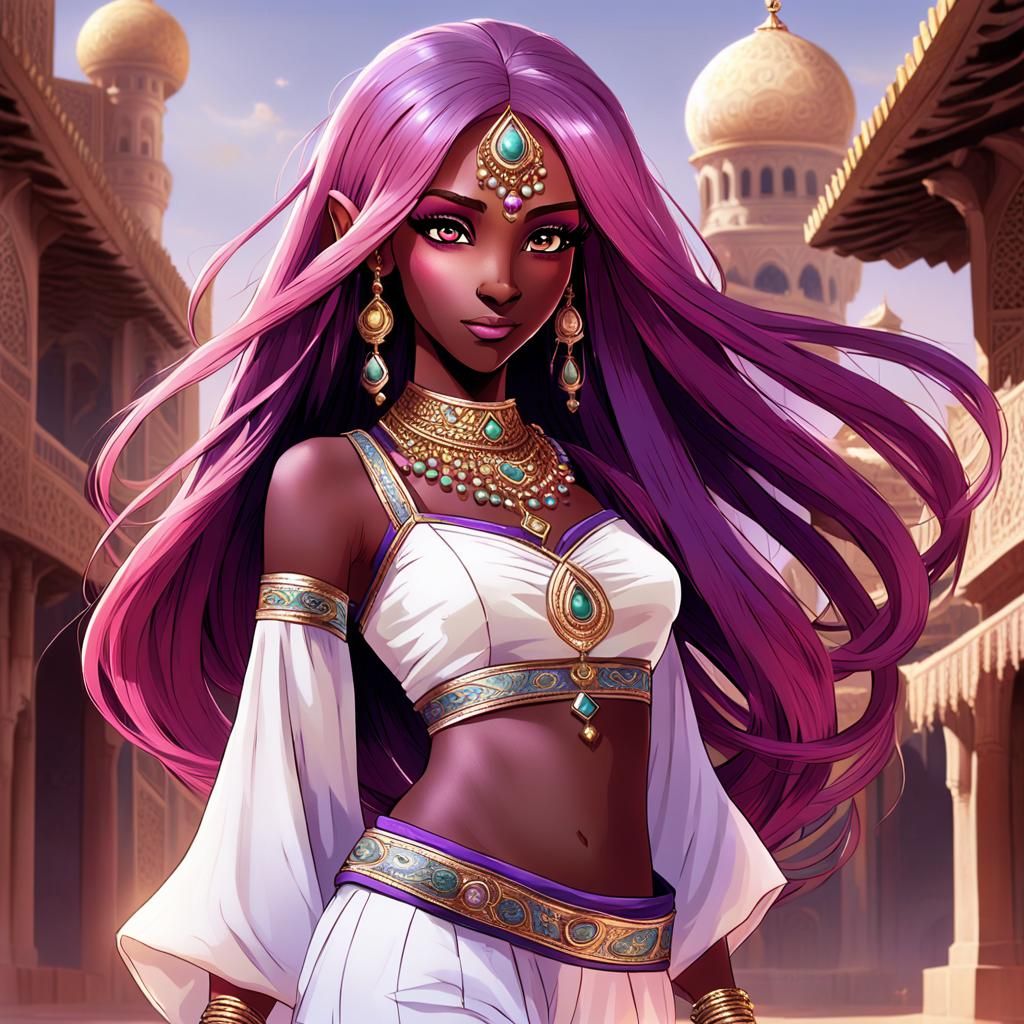 Shahra: Arabic Genie Inspired 3D Digital Art