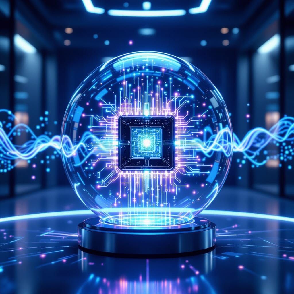 Quantum Computing Core with Ethereal Energy Flow