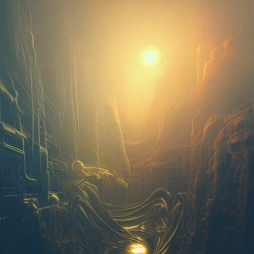 Psychedelic Dark Academia in Film Noir Style