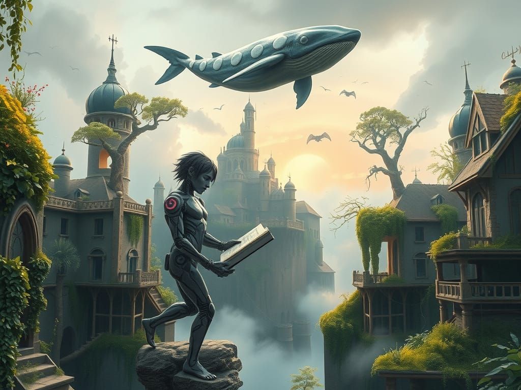 Ancient Norse Village on Overgrown Chasm Edge