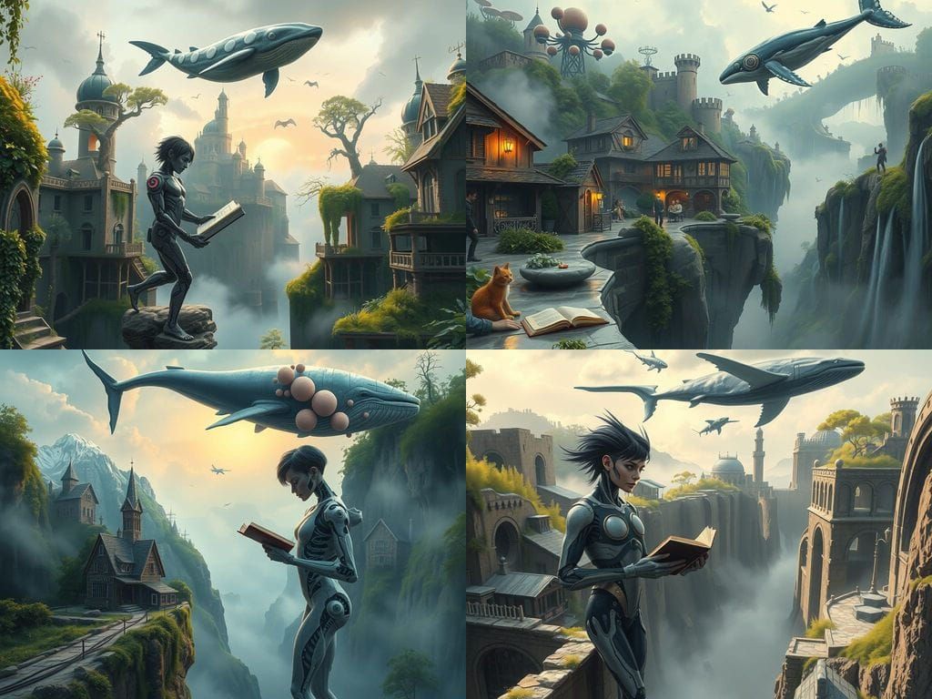 Ancient Norse Village on Overgrown Chasm Edge