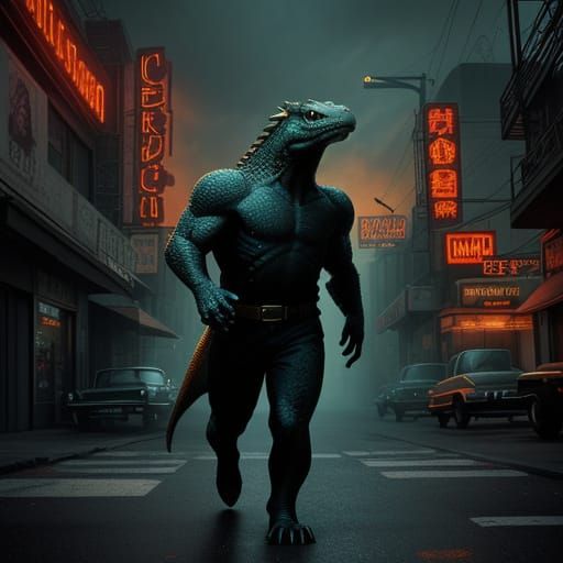 Dragon Ignites 1970s City Streets in Fiery Film Noir Style