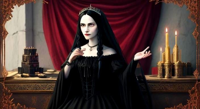 Gothic Vampire in Ancient Kingdom of Love