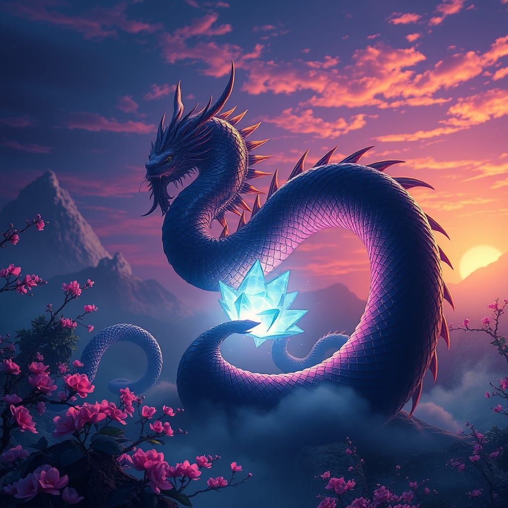 Mystical Lavasioth in Dreamlike Landscape