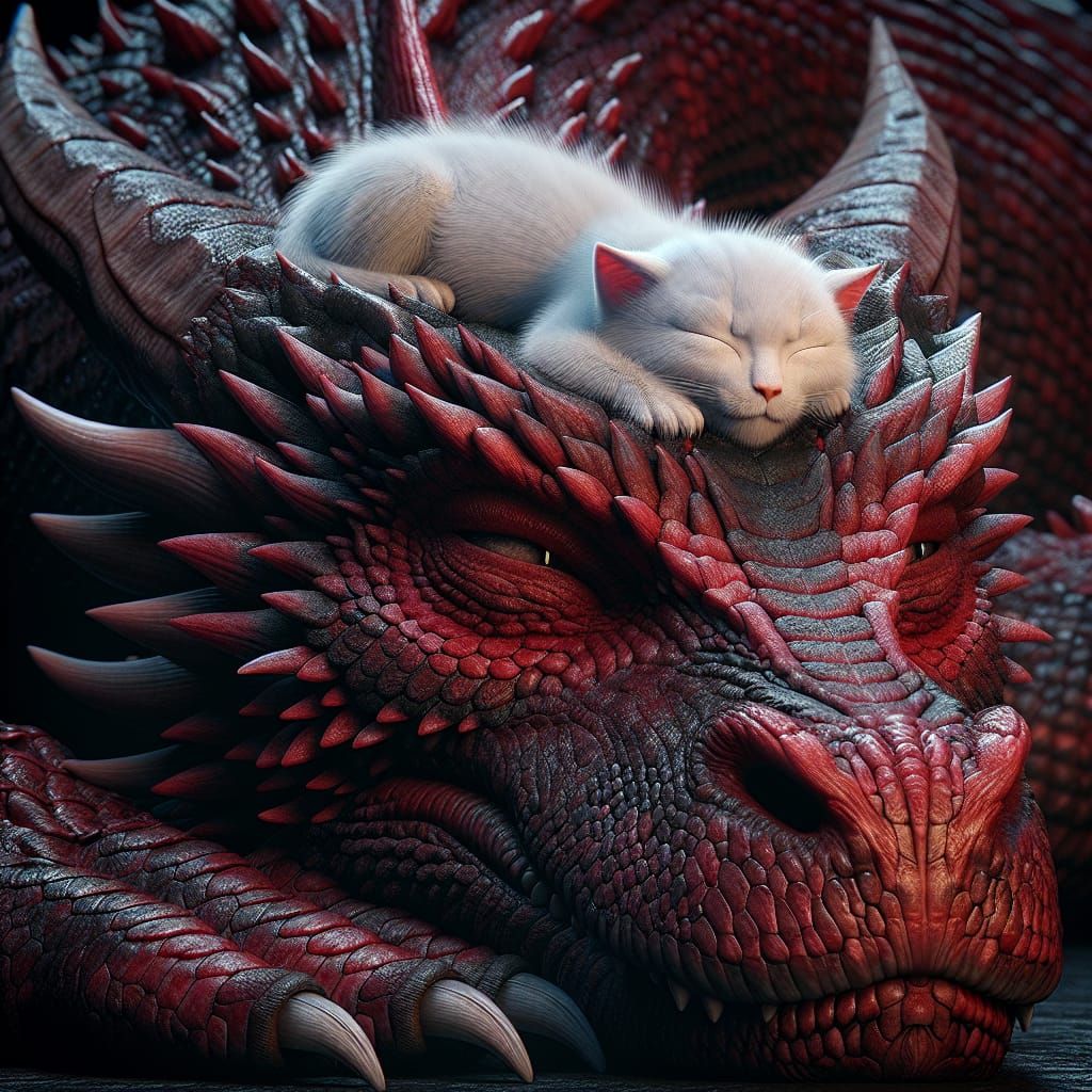 Dragon and Kitten: An Unlikely Friendship
