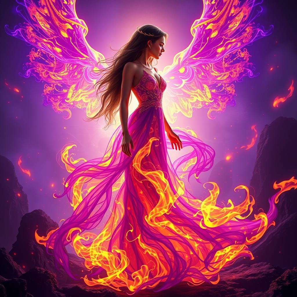 A captivating thought-provoking conceptual art piece depicti...