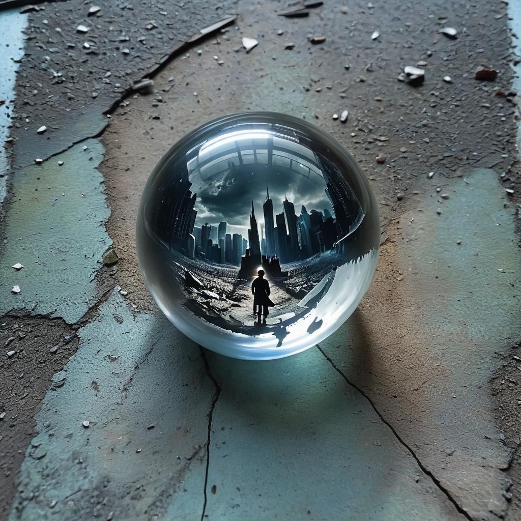 The Dark Tower Original Film in a Glass Orb