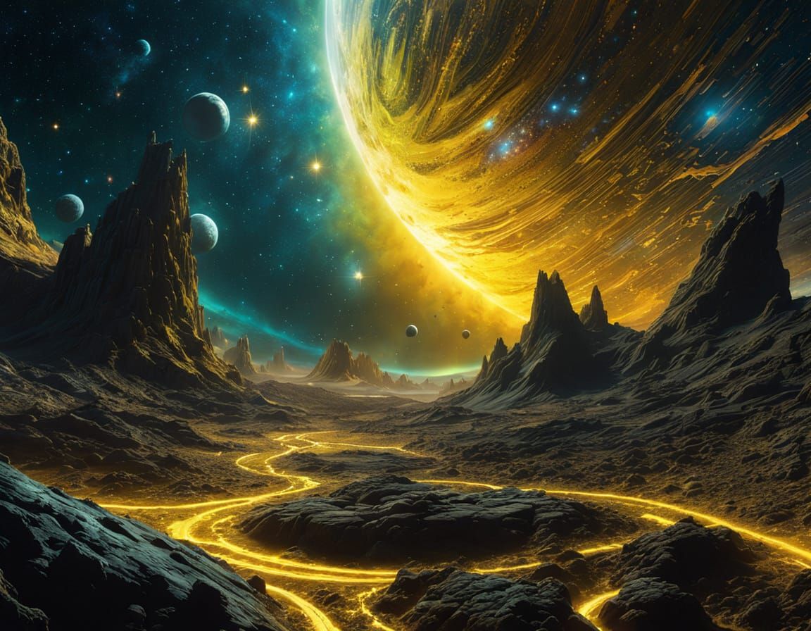 Cosmic Dreamscape in Hyperrealistic Detail