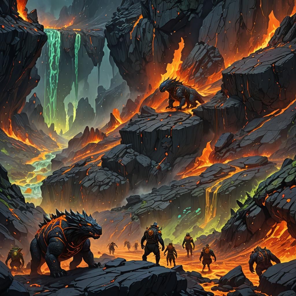 Dynasores Roaming Through Ancient Lava Flows