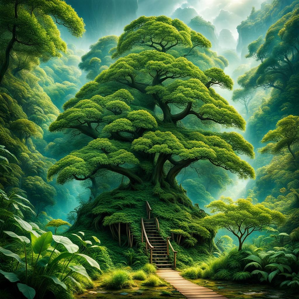 Harmony: Humanity and Nature in Hyperrealistic Scenes