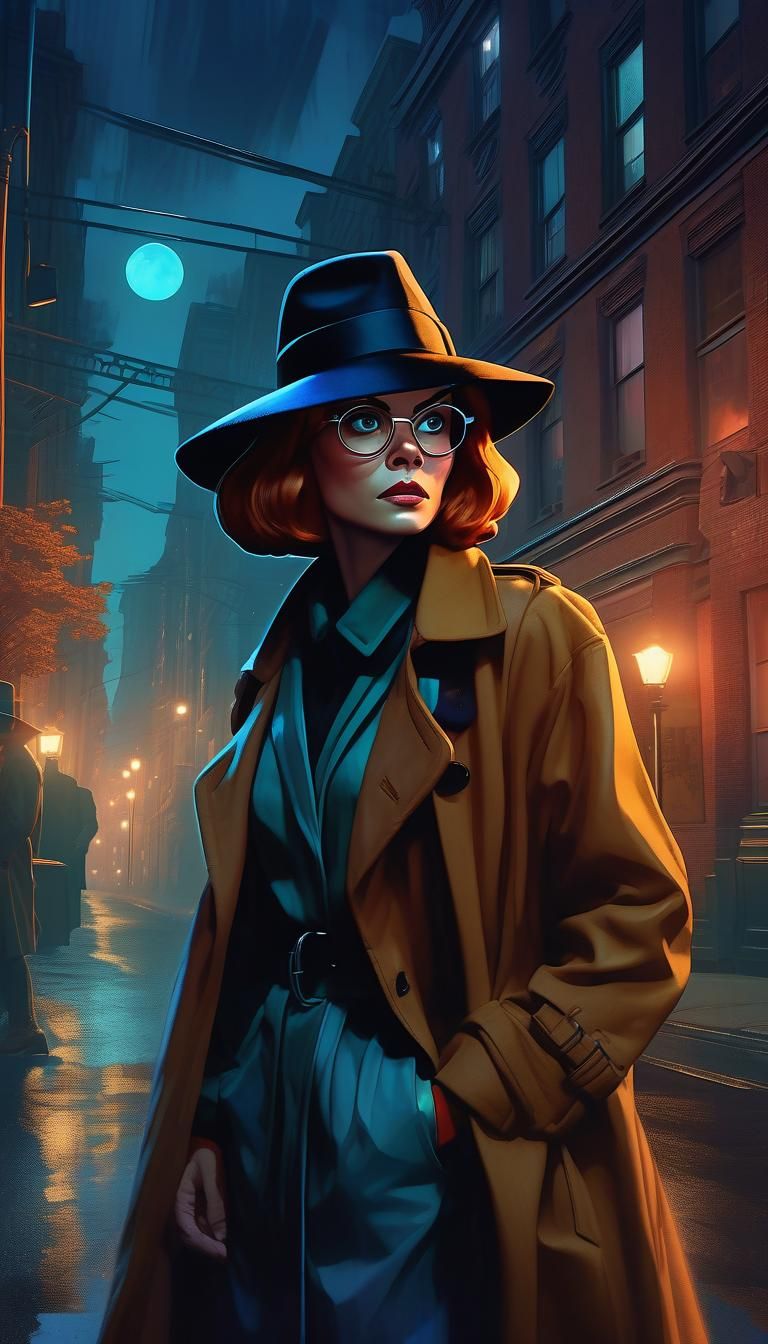 Gritty City Detective Concept Art